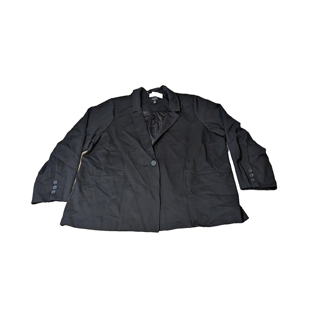 NWT Torrid Black Tailored Ponte Blazer Size 4X MSRP $89.50